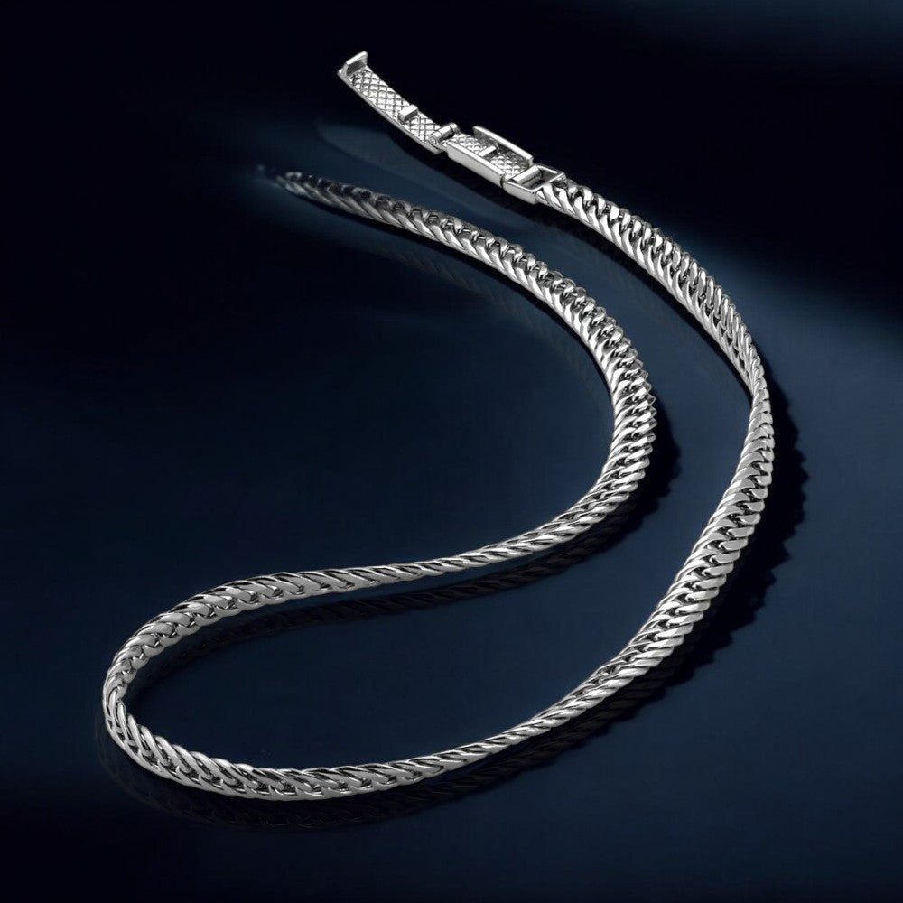 High-polish Platinum 950 Miami Cuban link chain men