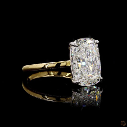IGI certified lab grown diamond ring multitone gold