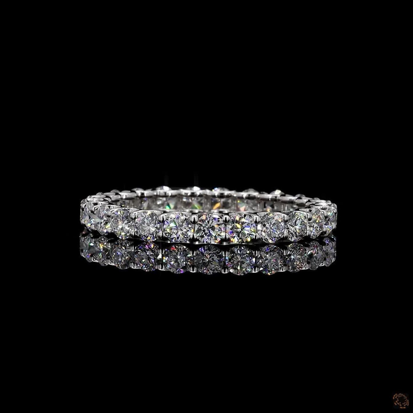 Ethical lab grown diamond wedding stack band