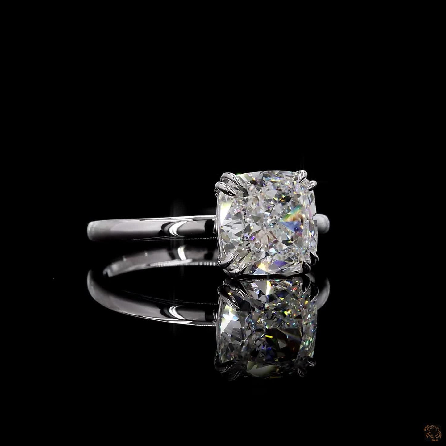 Hallmark white gold lab grown diamond ring 3 ct