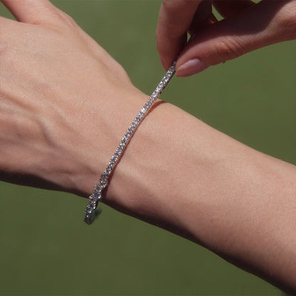 4.25 Carat Emerald Cut LGD Certified Womens bracelet in