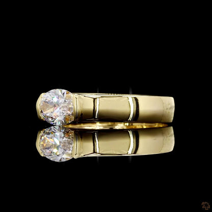 Hallmark yellow gold lab grown diamond engagement ring