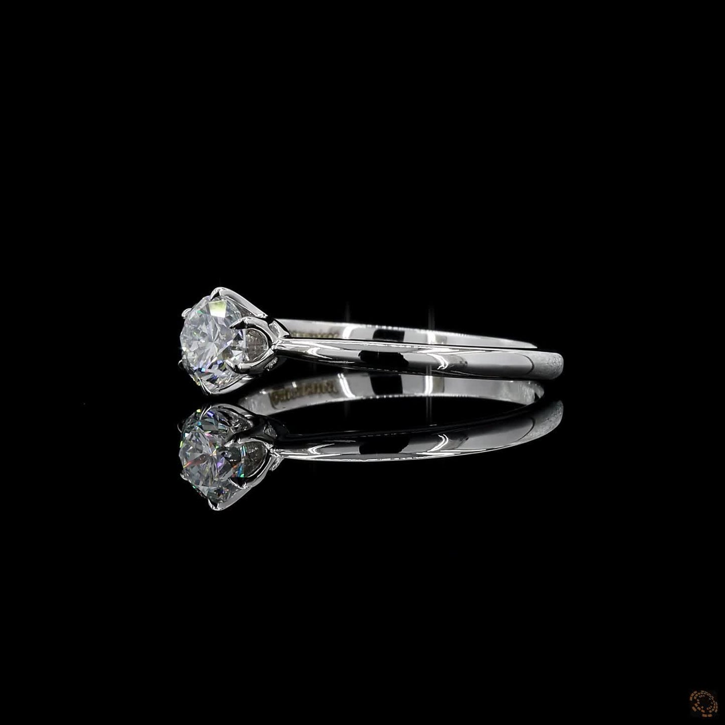 hallmark white gold lab grown diamond ring 0.54 ct