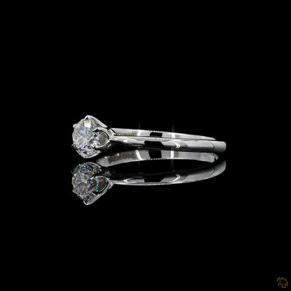 hallmark white gold lab grown diamond ring 0.54 ct