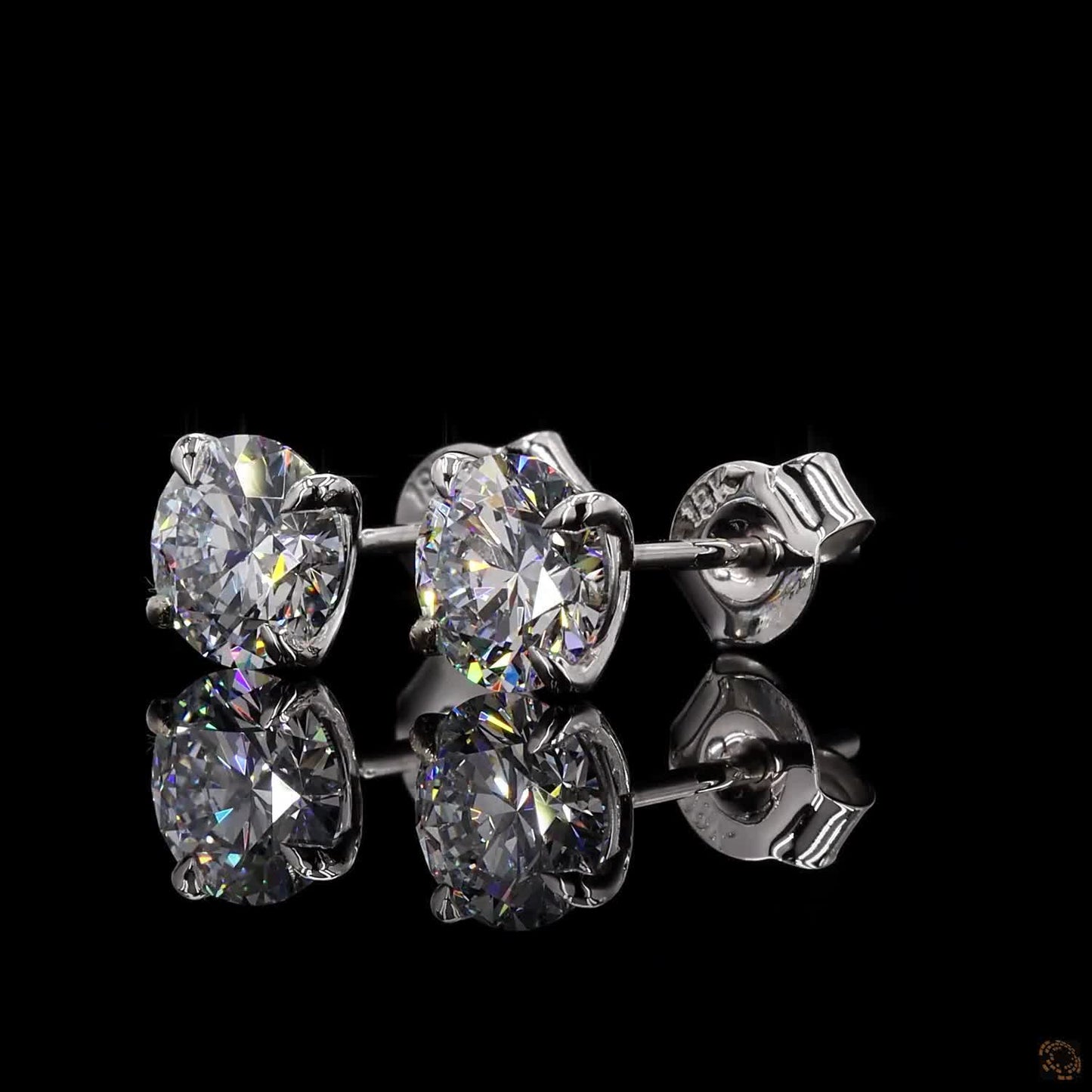 Everyday white gold lab grown diamond earrings