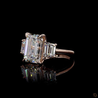 Hallmark rose gold lab grown diamond engagement ring