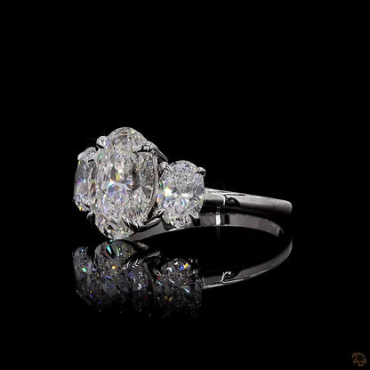 IGI certified lab grown diamond ring white gold