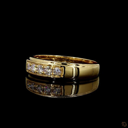 Round Cut Lab Grown Diamond Men’s Ring