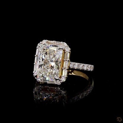 Hallmark yellow gold lab grown diamond engagement ring