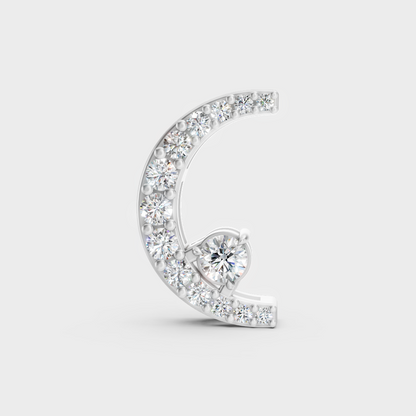 GLI Certified Round Cut Lab-Grown Diamond Pendant In Hallmark White Gold