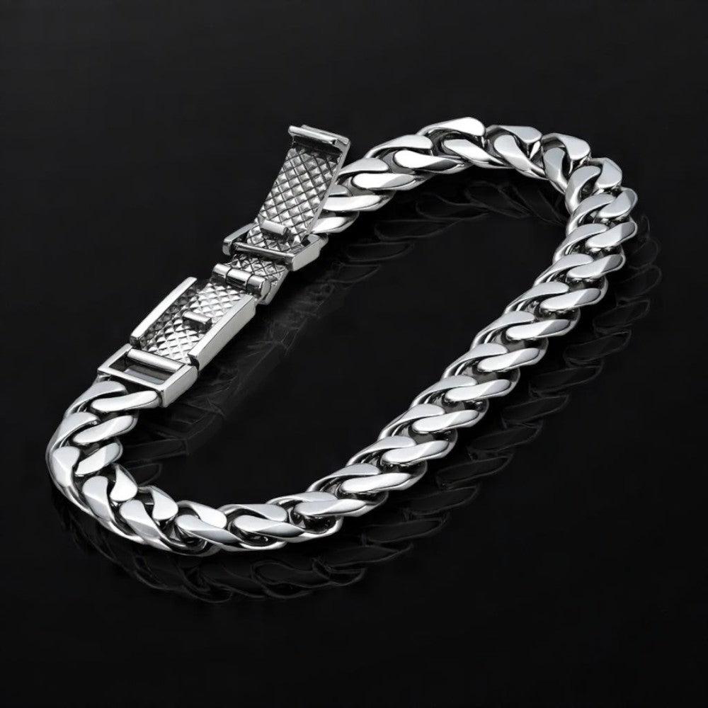 Premium men’s platinum 950 Cuban link bracelet