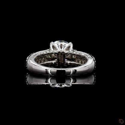 luxury lab grown diamond ring white gold 2.94 carat