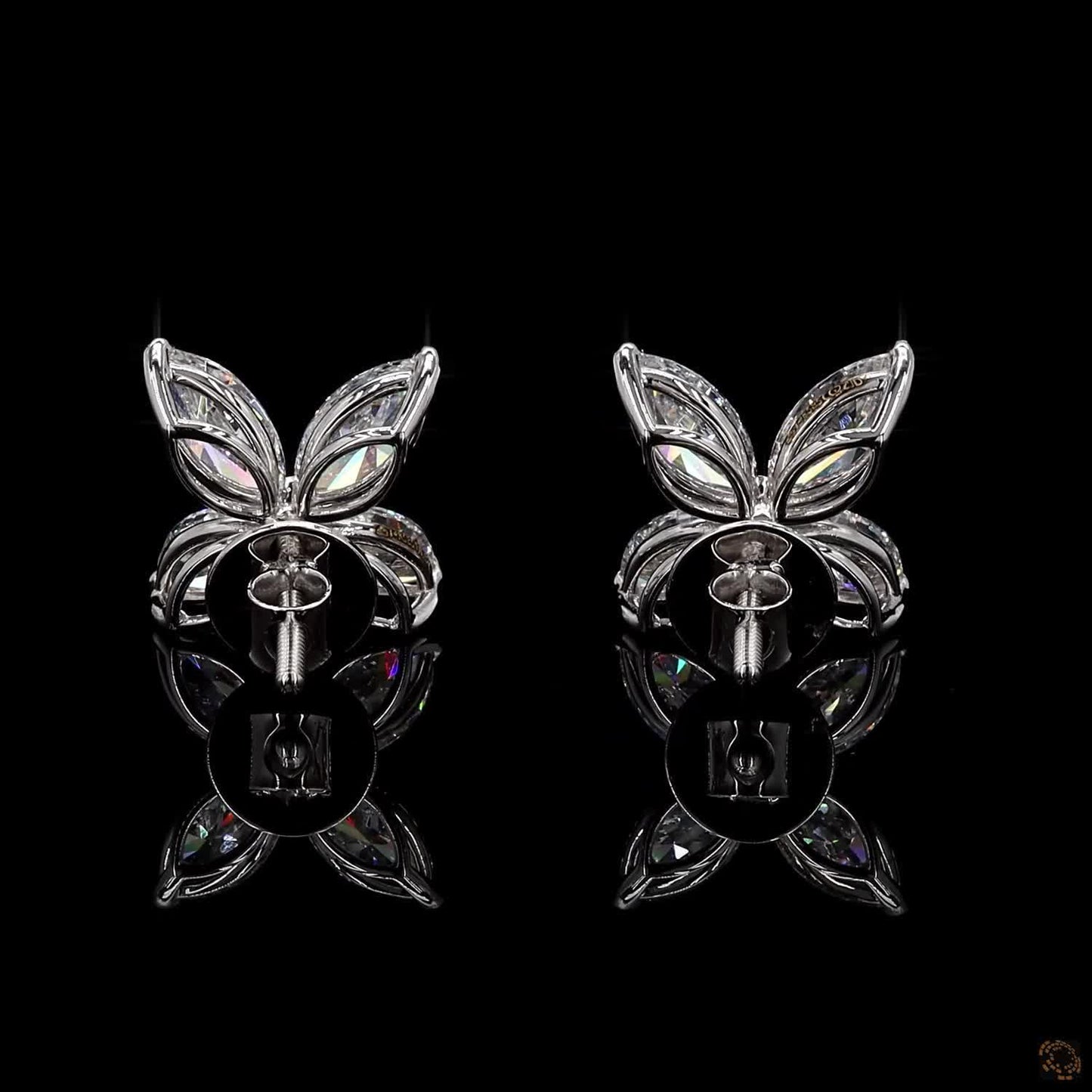 1.89 Carat Marquise Cut Lab-Grown Diamond Earrings in