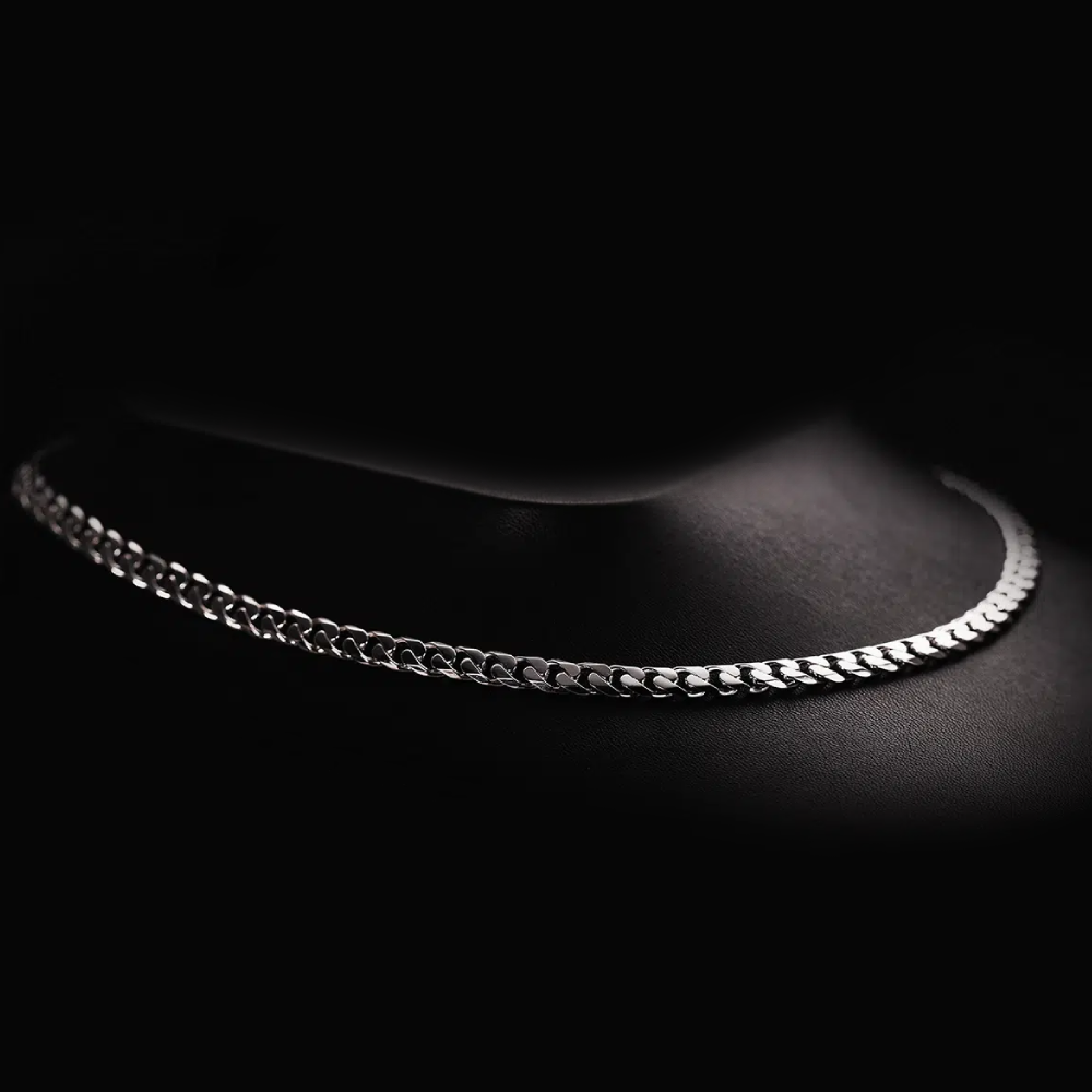 Classic Miami Cuban link chain crafted in platinum