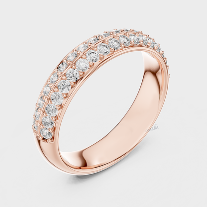 Ethical lab grown diamond band