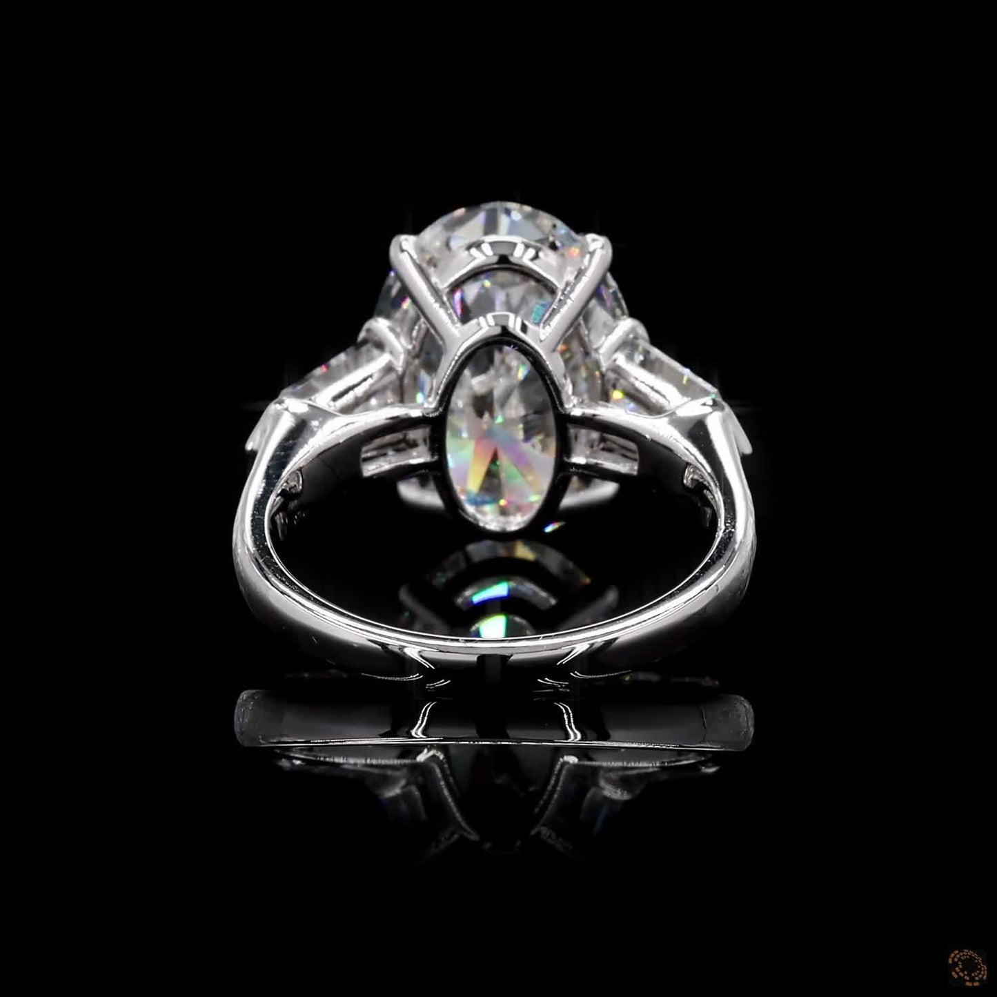 Hallmark white gold lab grown diamond engagement ring