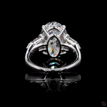 Hallmark white gold lab grown diamond engagement ring