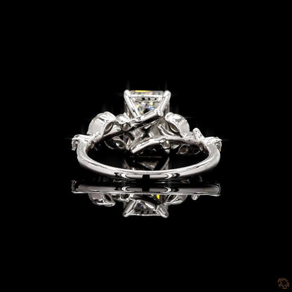 Hallmark white gold lab grown diamond engagement ring