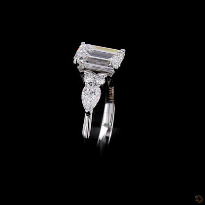 2.07 carat lab grown diamond ring white gold