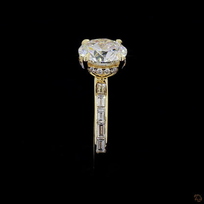 Hallmark yellow gold lab grown diamond engagement ring