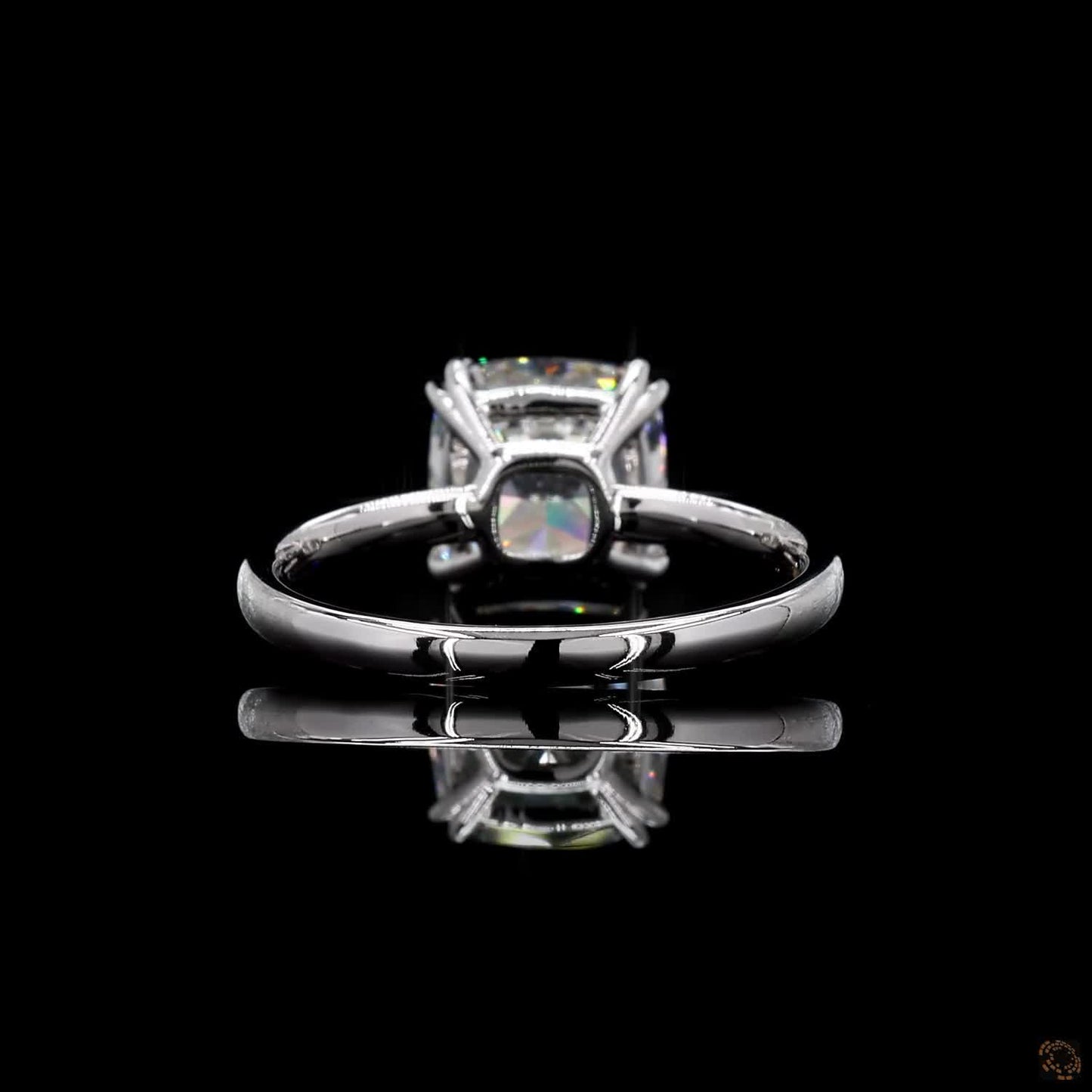 Ethical lab grown diamond ring IGI certified white gold