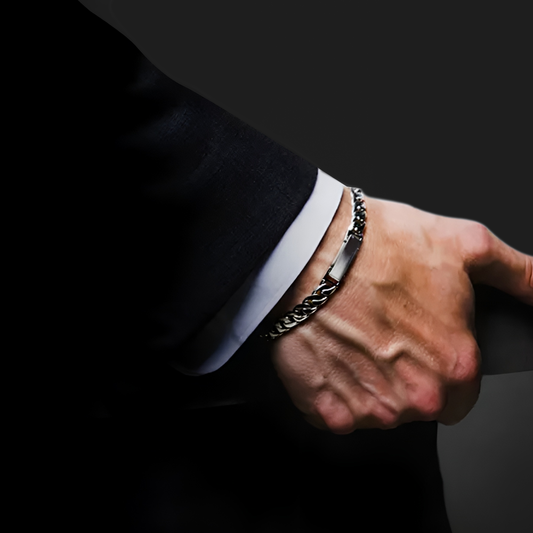 Platinum 950 luxury Miami Cuban hollow chain bracelet for men