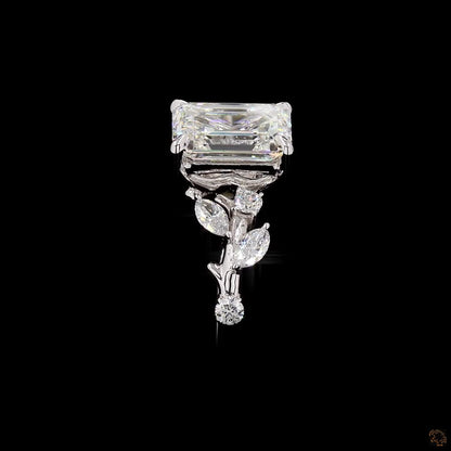 Luxury white gold lab grown diamond multi shape ring