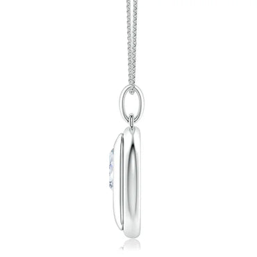 2 Carat Emerald-Cut Lab Grown Diamond Men’s Pendant with Chain in