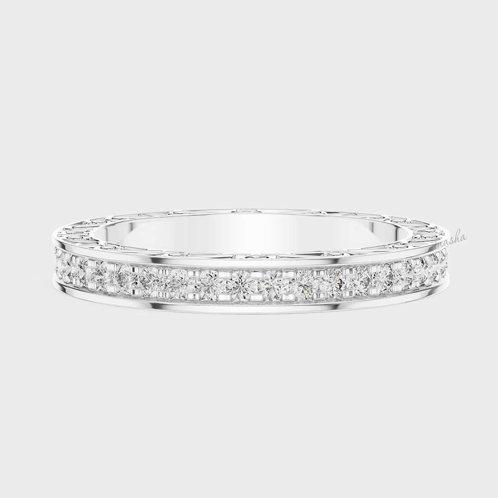 Stacking lab grown diamond band