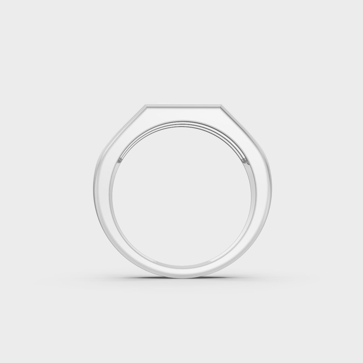 Exquisite 1.82 Ct Round Lab-Grown Diamond Men's Wedding Ring, polished 14K Rose Gold finish.