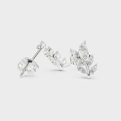 0.34 Ct Total Lab Diamond Stud Earrings In 950 Platinum