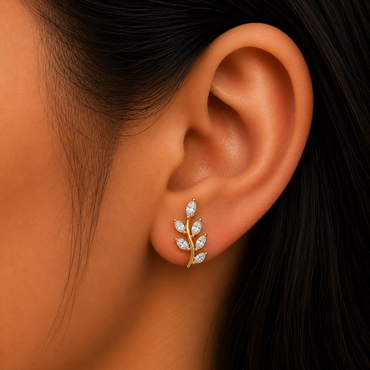 9K Yellow Gold Lab Diamond Studs 