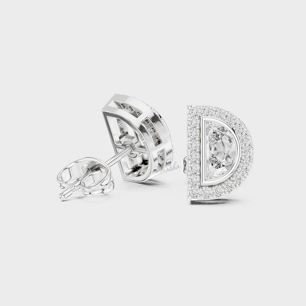 0.64 Ct Total Lab Diamond Stud Earrings In 950 Platinum