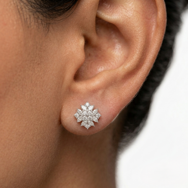 2.6 Ct Lab-Grown Round & Marquise Diamond Stud Earrings in