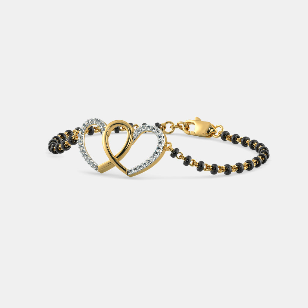  yellow gold Mangalsutra bracelet for a timeless and ethical bridal look