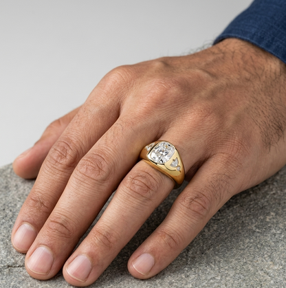 1.91 Ct Multi Shape Lab Grown Diamond Men's Ring in
