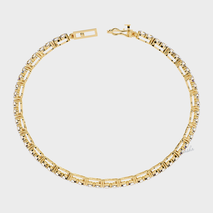 Hallmark gold lab grown diamond tennis bracelet yellow gold