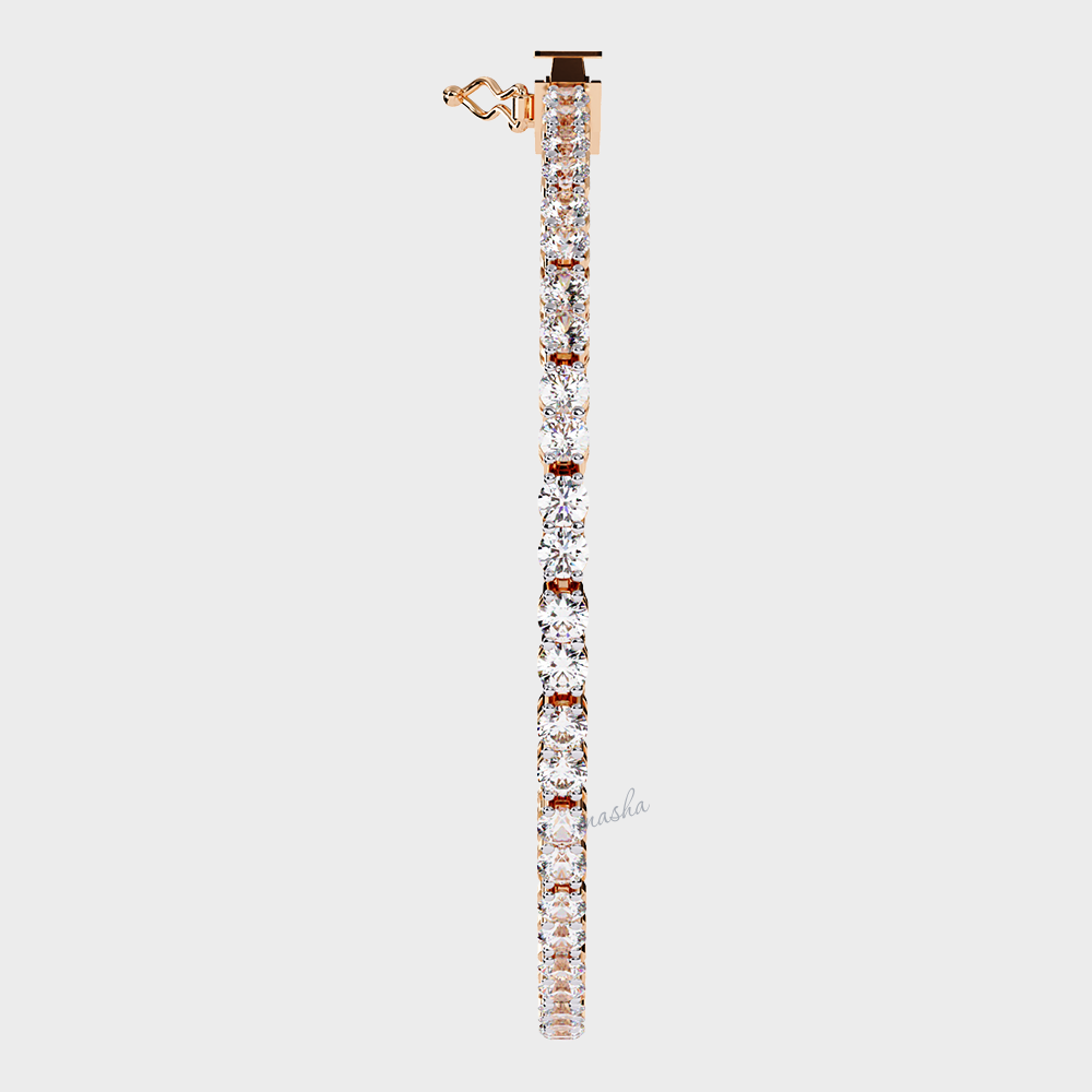 Hallmark gold lab grown diamond tennis bracelet rose gold