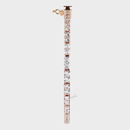Hallmark gold lab grown diamond tennis bracelet rose gold