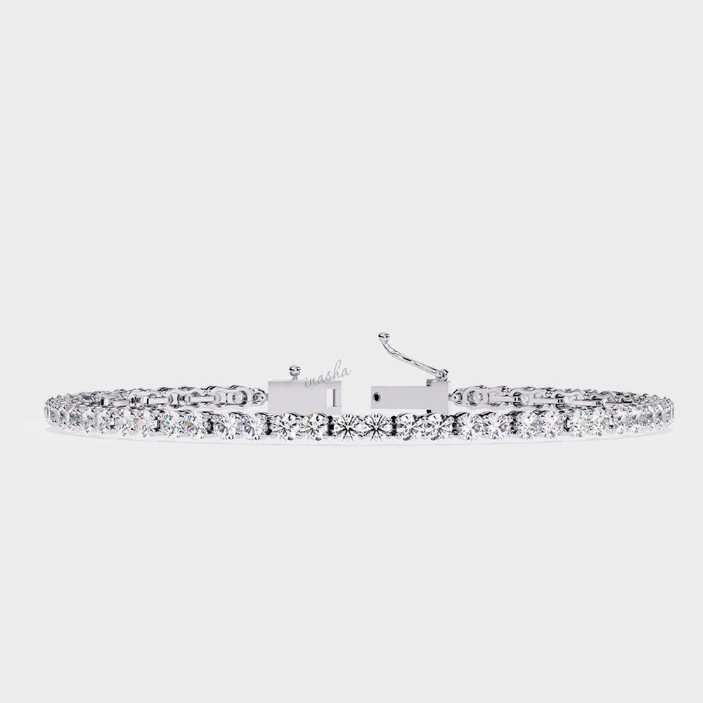 Luxury lab grown diamond tennis bracelet in 950 platinum