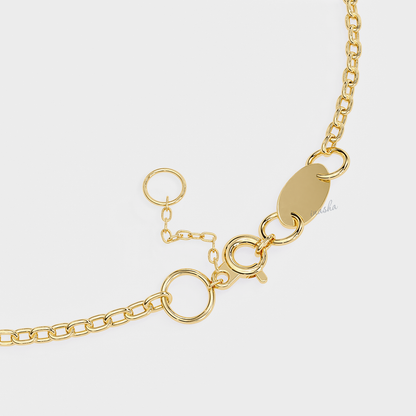 Round Cut Lab Grown Diamond Bracelet In