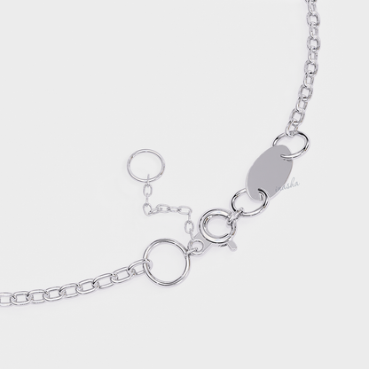Round Cut Lab Grown Diamond Bracelet In