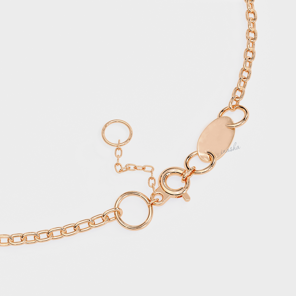Round Cut Lab Grown Diamond Bracelet In