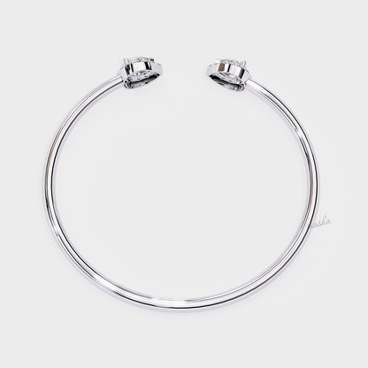 White Gold Fine Jewelry Bracelet with Mixed Shape Lab Diamonds