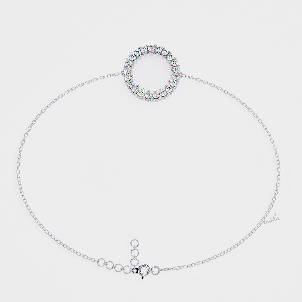 Certified Lab-Grown Diamond Bracelet in Hallmark White Gold