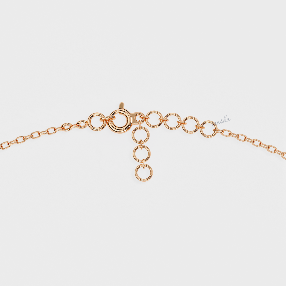 Premium Lab Diamond Bracelet Round Cut Rose Gold Finish