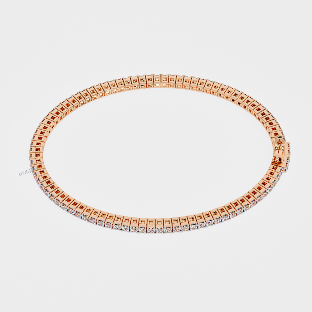 Hallmark Rose Gold Lab-Grown Diamond Bracelet Fine Jewelry