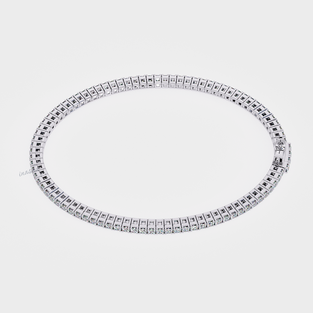 White Gold Fine Jewelry Tennis Bracelet Round Cut Lab Diamonds