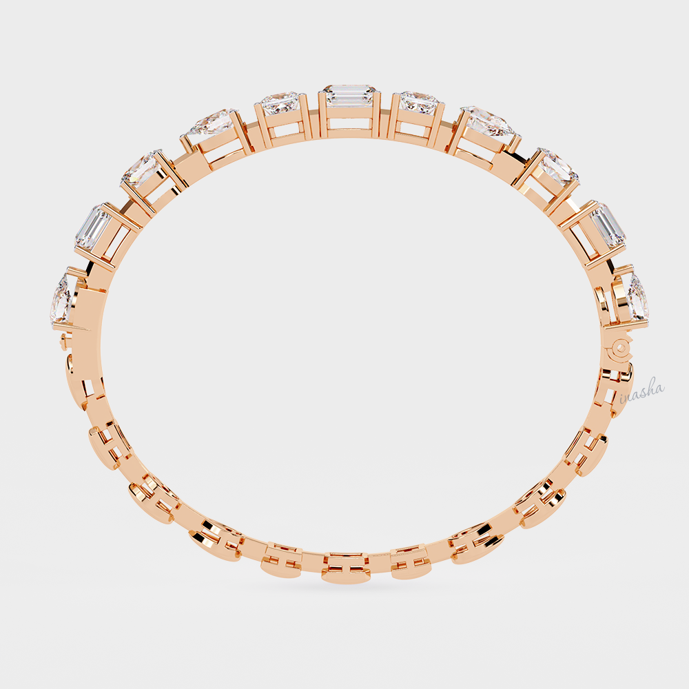 Hallmark gold lab grown diamond tennis bracelet rose gold