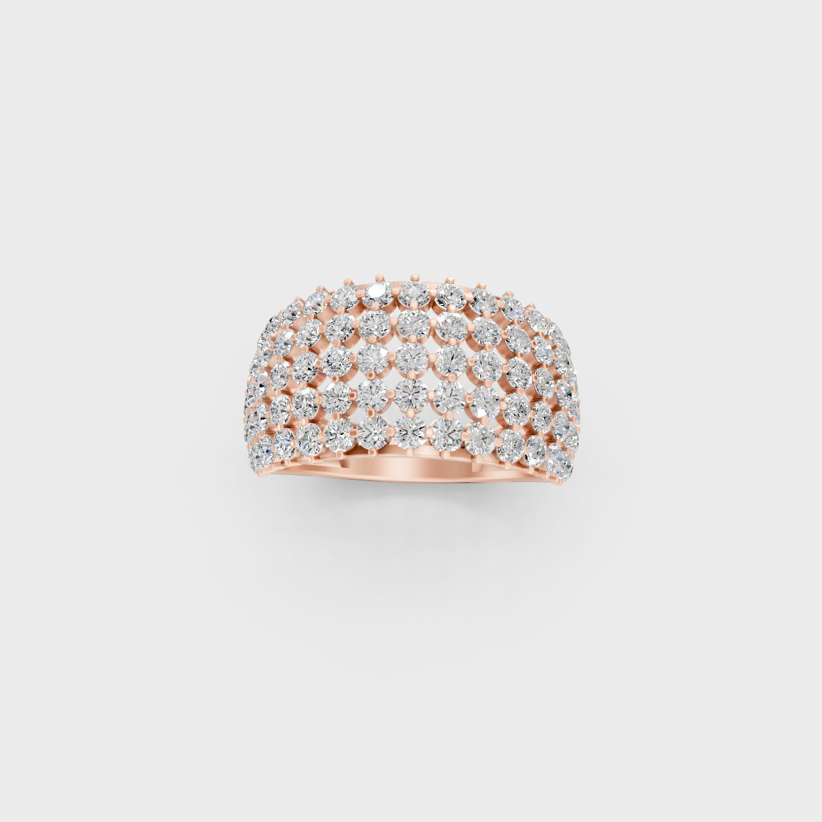 2 Carat Round Lab-Grown Diamond Cocktail Ring